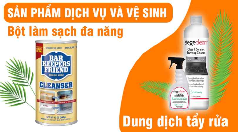 Sản phẩm dịch vụ và vệ sinh đồ dùng nhà bếp Malloca